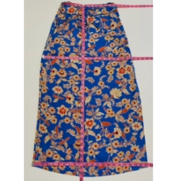Jessica Simpson SET: Irin Top/Jildie Skirt, Southern Beauties Blue/Orange XS NWT - Picture 12 of 16